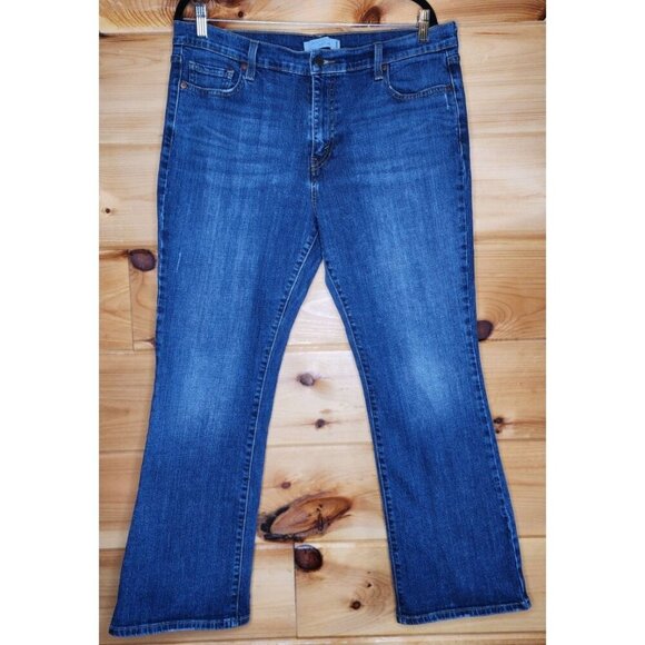 Levi Strauss And Co 515 Womens Boot Cut Blue Denim Jeans Size 16 - Picture 10 of 16